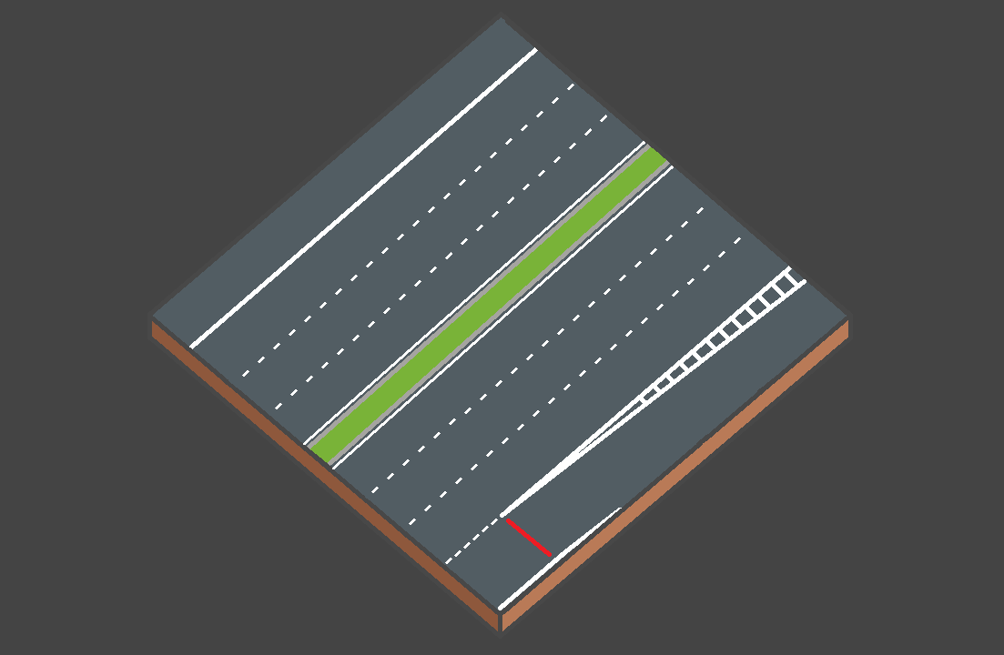 Schéma de la sortie d’une autoroute