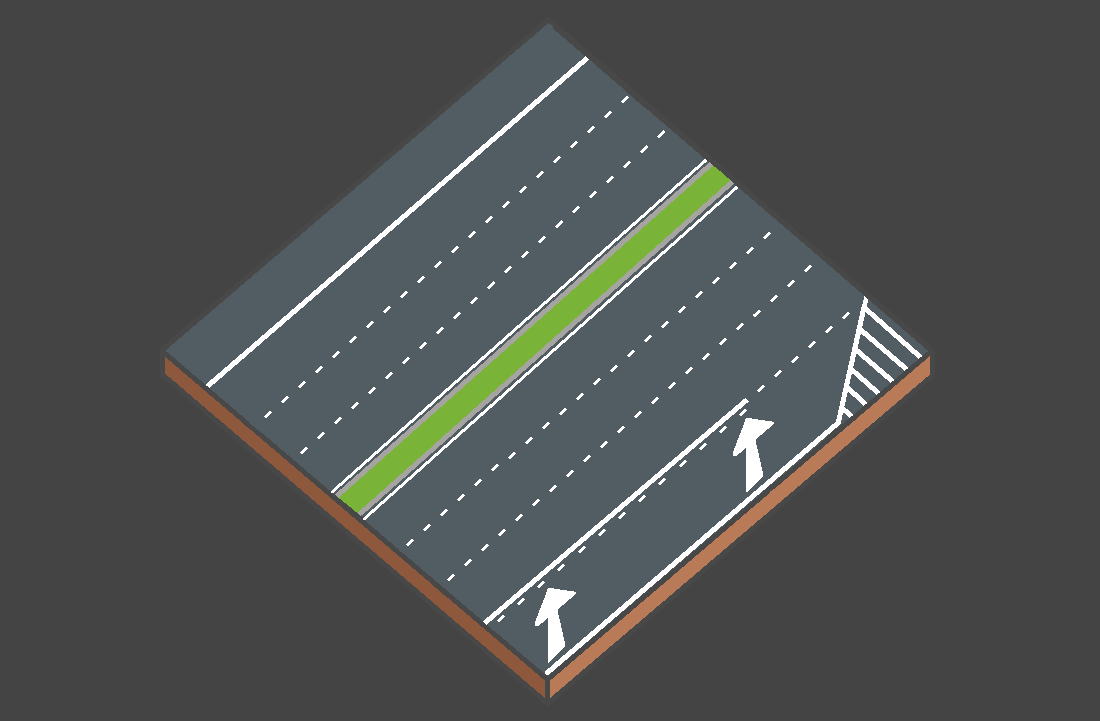 Schéma de la bande d’insertion d’une autoroute