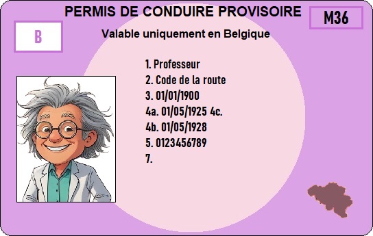 Permis B provisoire