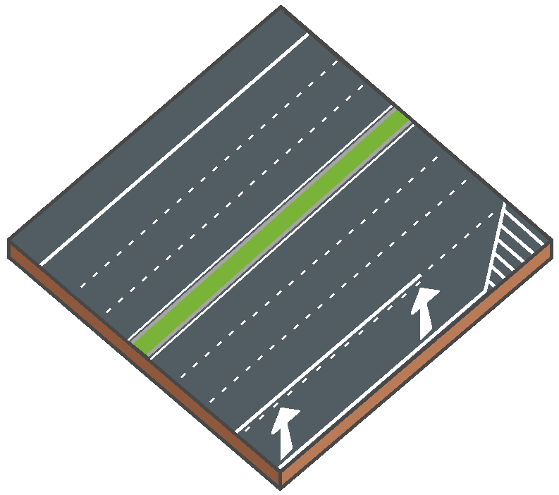 Schéma d’une voie d’insertion sur autoroute