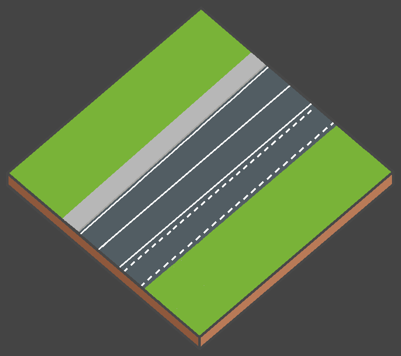 Miniature bloc d’une route rapide