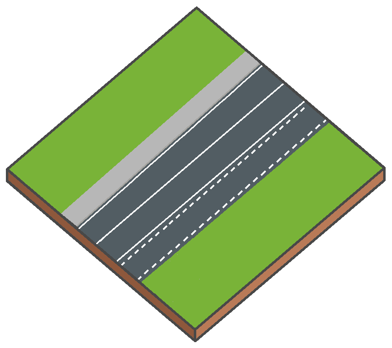 Miniature bloc d’une route rapide