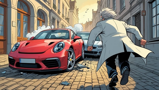 Une voiture impliquée dans un accident