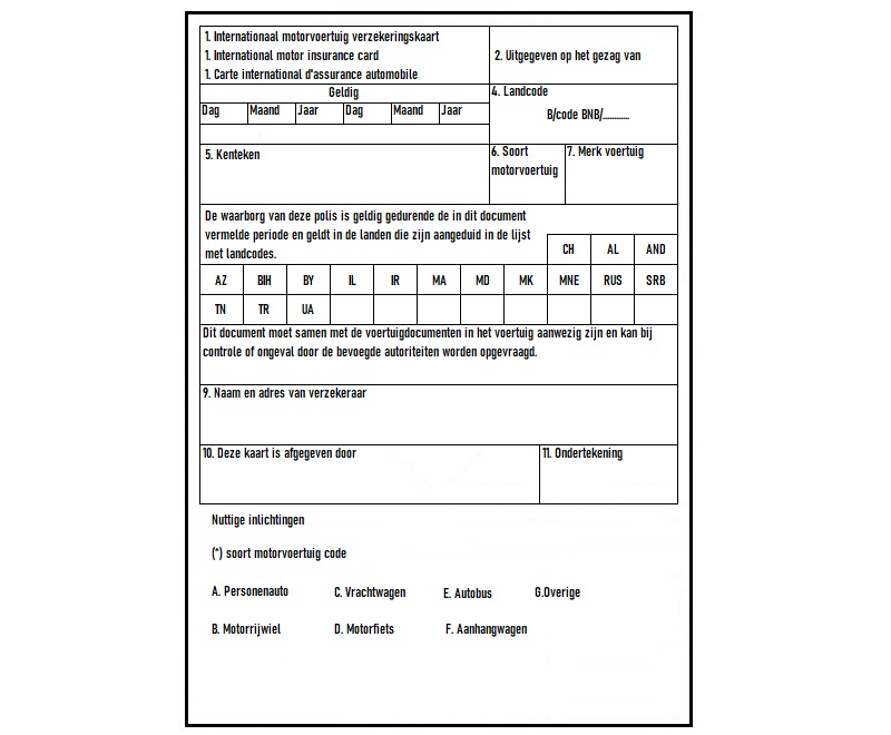 Attestation d’assurance officielle pour une voiture, document obligatoire en Belgique