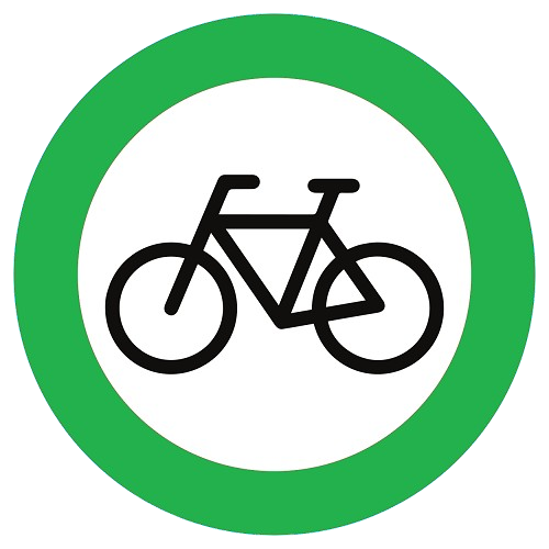 Autorisé de dépasser les cyclistes