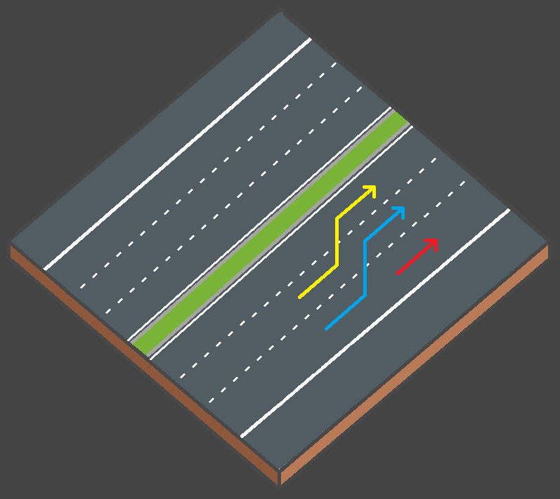Exemple de tripler sur autoroute