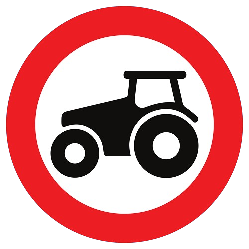 Interdiction de dépasser les tracteurs