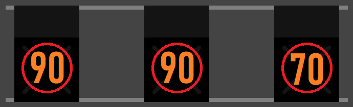 Limitation de vitesse appliquée à une seule bande de circulation