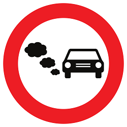 Panneau C49 : accès interdit aux véhicules trop polluants