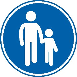 Panneau D13 : début d’un trottoir obligatoire