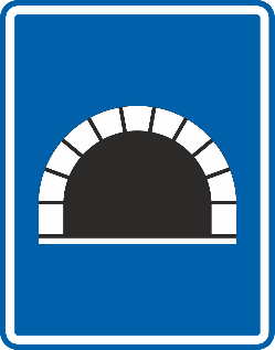 Panneau F8 : tunnel
