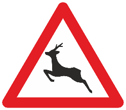 Panneau A27 : passage d’animaux