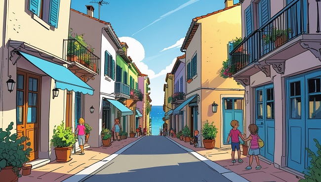 Une rue à sens unique vide