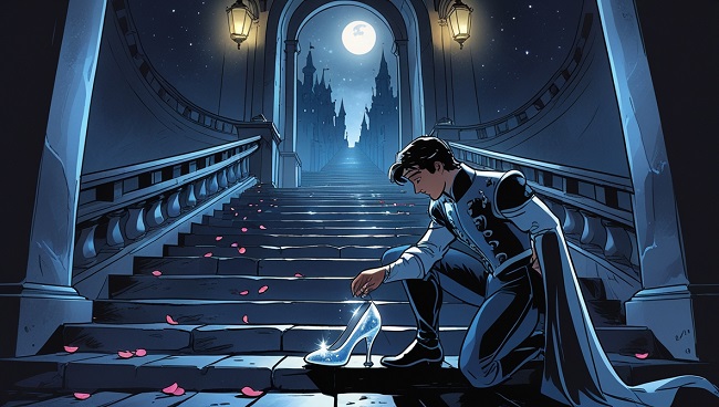 Le prince avec le soulier de Cendrillon
