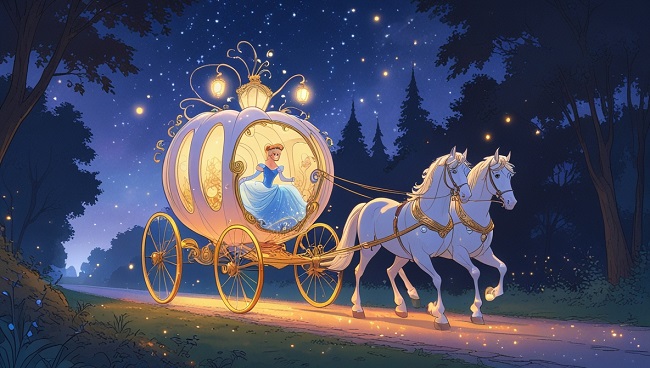 Blanche-Neige s'éloigne du chasseur