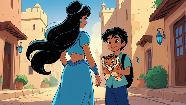 Jasmine en haar neefje