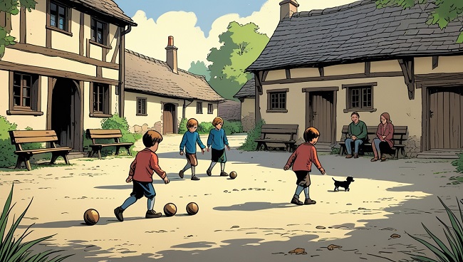Kinderen die spelen in een speelstraat